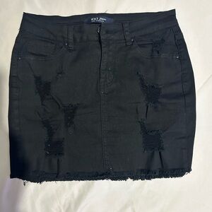 Wax Jean skirt.. black size small